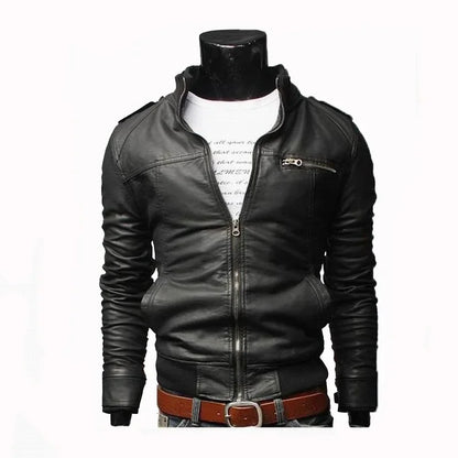 Férfi PU Kabát LivaGirl Zipper