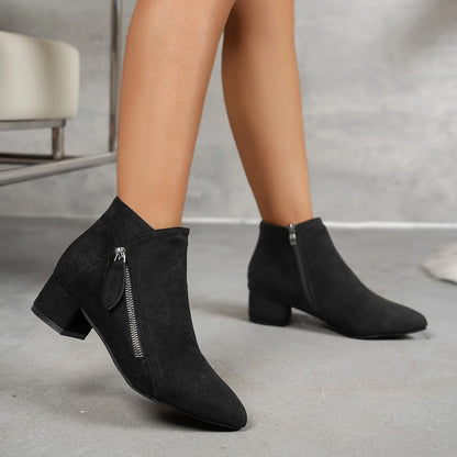 Ankle Boot Szögletes Sarok