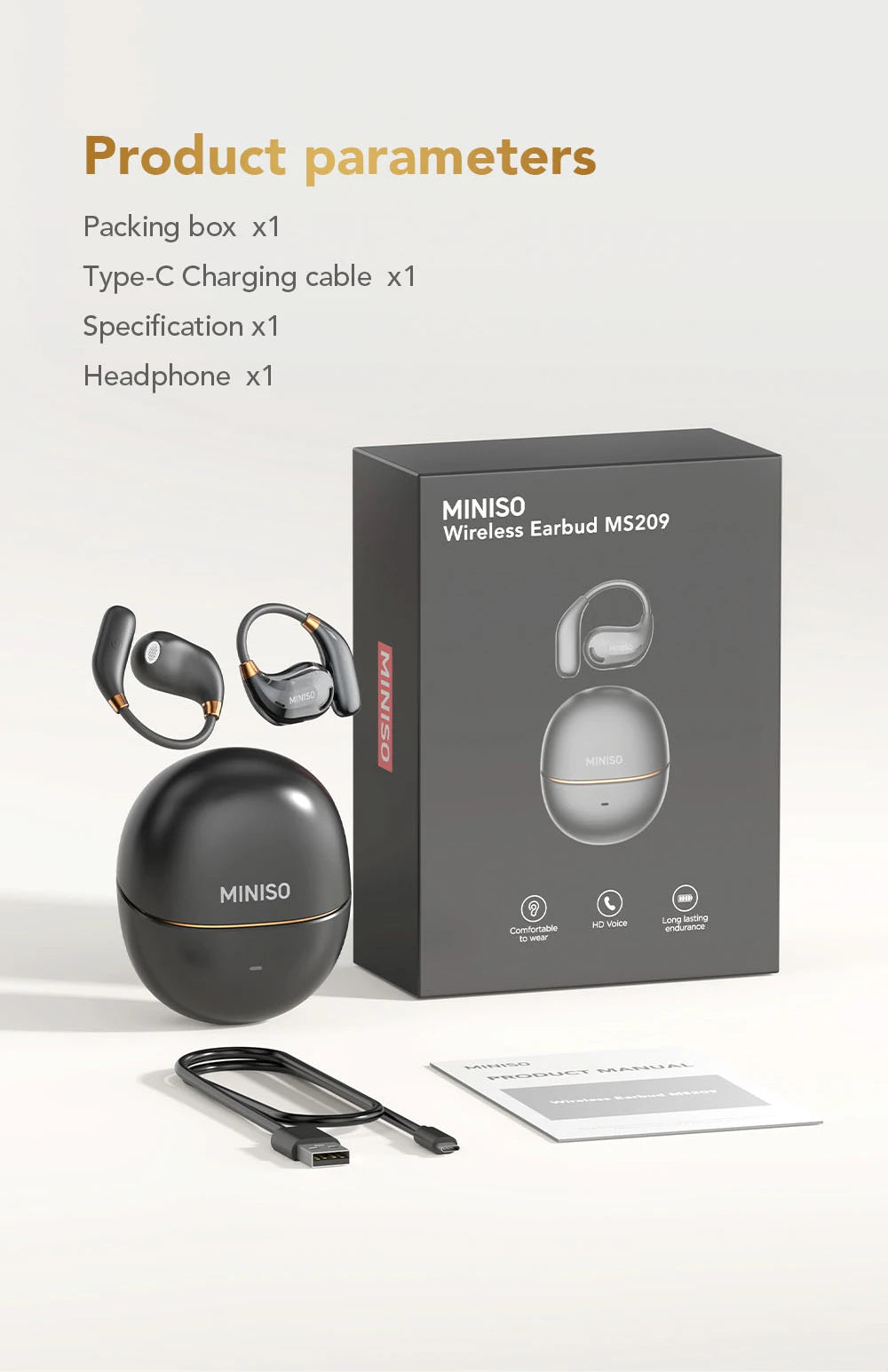 MINISO Bluetooth-Kopfhörer
