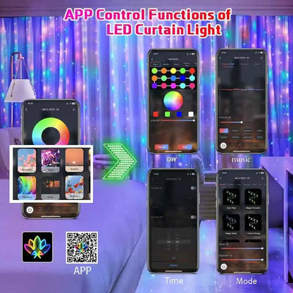 Nova LED Függöny Fények - App