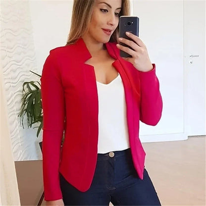 Women's White Blazer Slim
