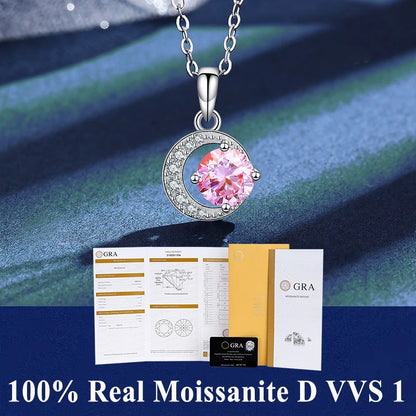 Moissanite Igazi Női Nyaklánc