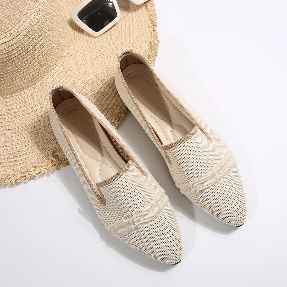 RZSMTYA Women's Slipon Flat Shoes