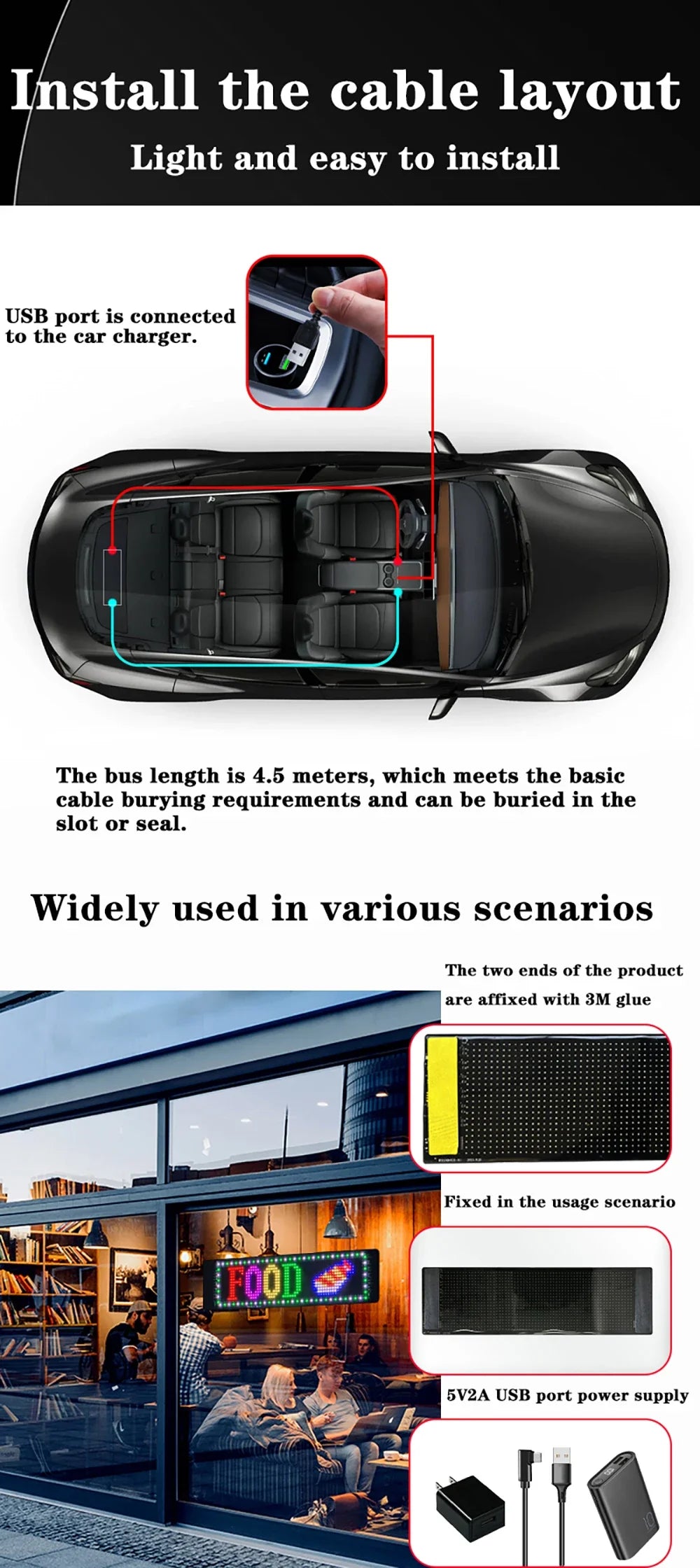 LED Mátrix Panel Bluetooth
