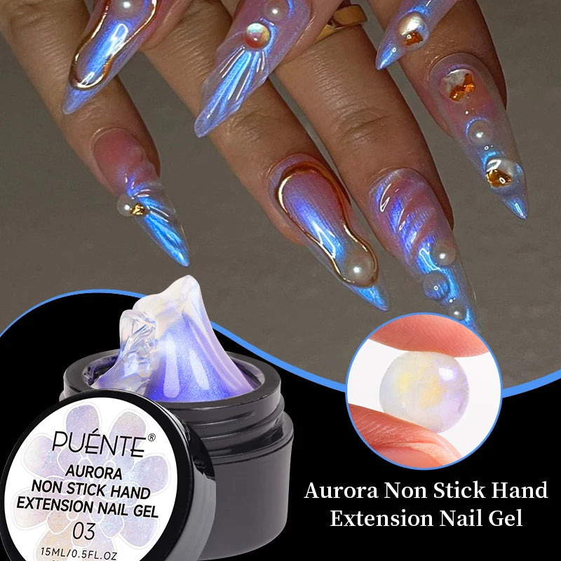 Puente Cat Eye Gel Fényes Kék