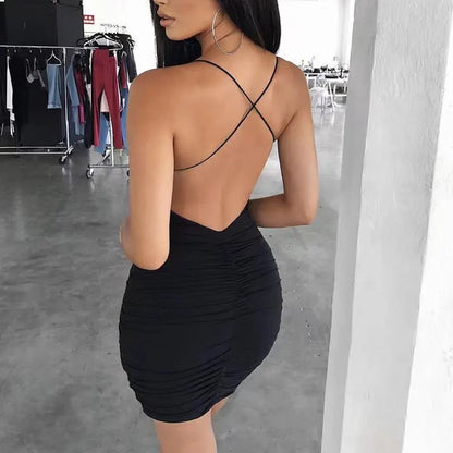 Rückenfreies Minikleid JEYONGZOOCN