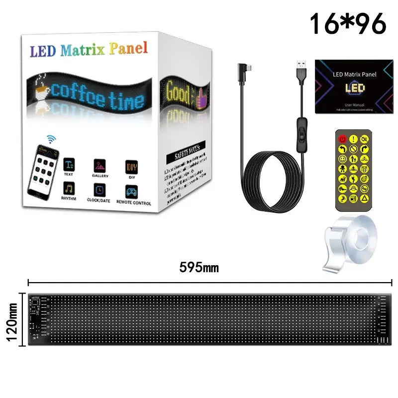 LED Mátrix RGB Szöveg Animáció
