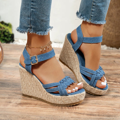 Denim Kids Sandals Comfortable