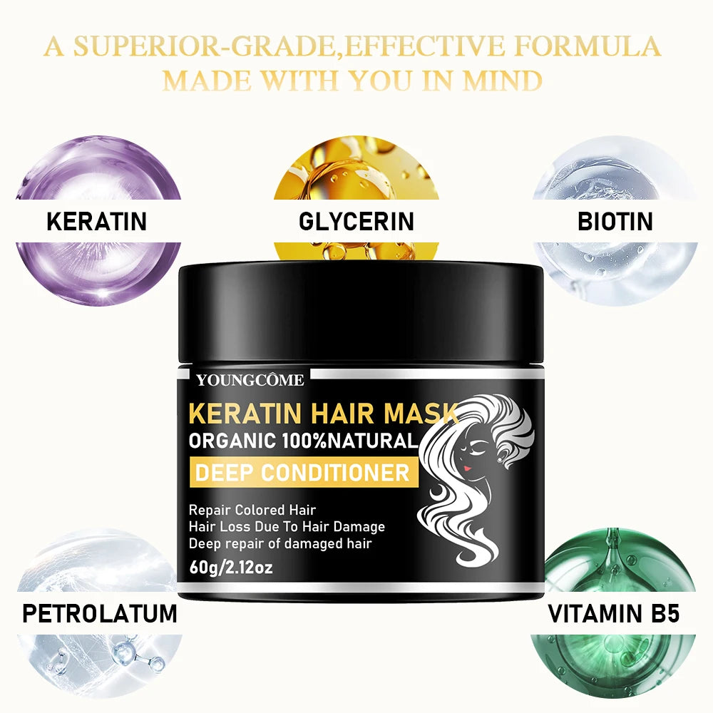 Keratin Hajmaszk YOUNGCOME Szép