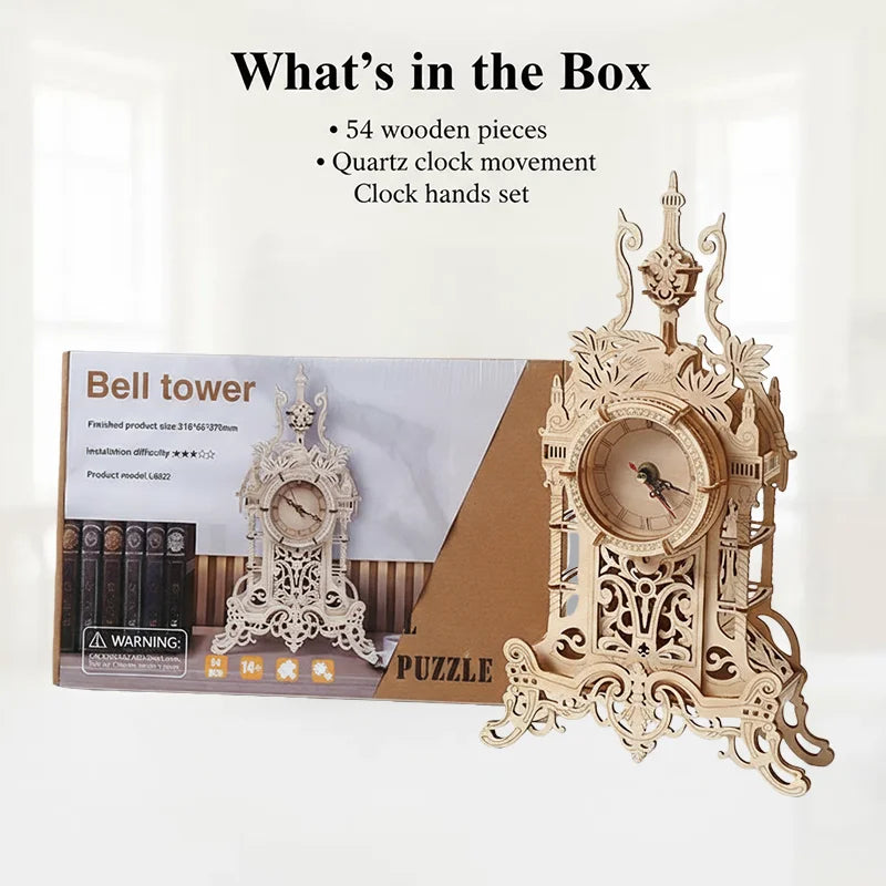 Wooden 3D Puzzle Lego-compatible