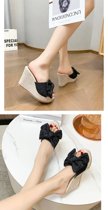 RZSMTYA Damen-Keilsandalen