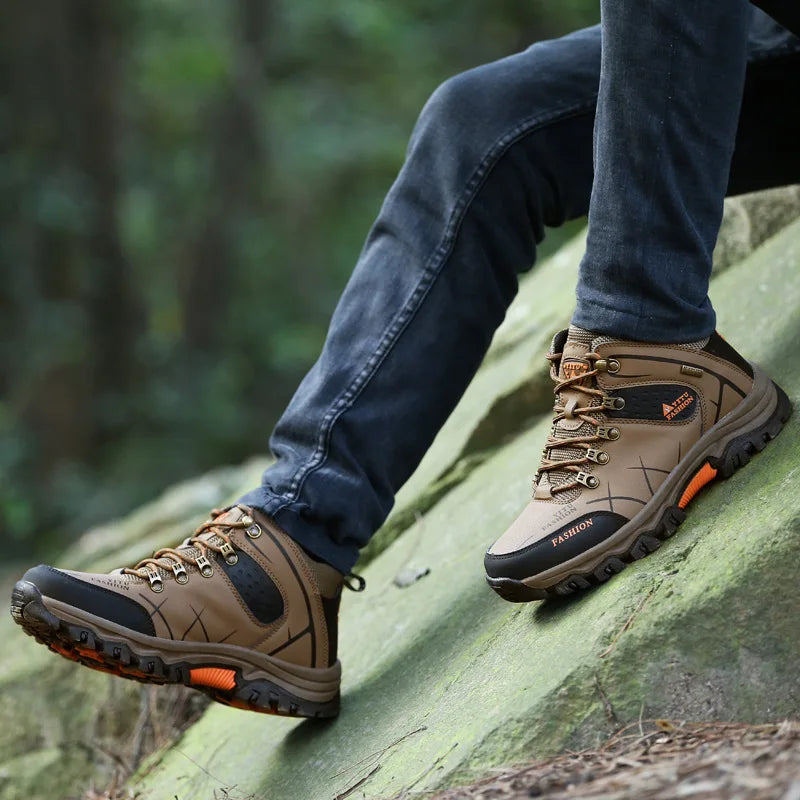 CipőFérfi Téli Hótaposó Cipő Vízálló Bőr - Outdoor Bakancs