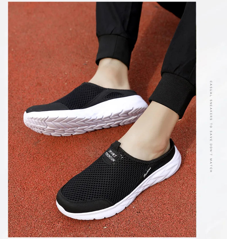 Férfi Nyári Papucs - Lélegző Hálós Slip-On Félcipő