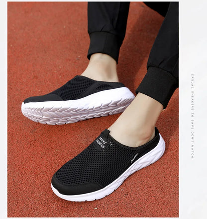 Férfi Nyári Papucs - Lélegző Hálós Slip-On Félcipő