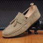 Férfi Casual Loafer - Bojtos Bőr Mokaszin Puha Talppal