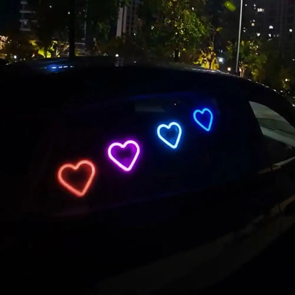 Autó Szív Alakú Neon Fény