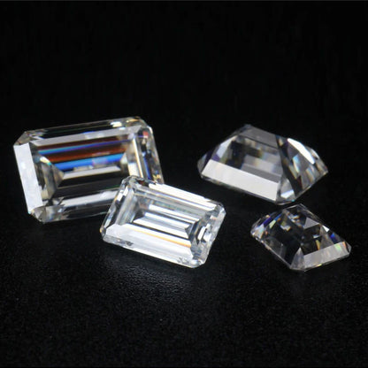 Moissanit Smaragdvágás 0.2-10ct