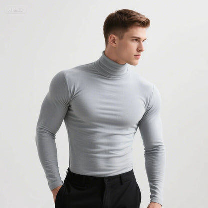 Turtleneck Férfi Szolid Jiangxi
