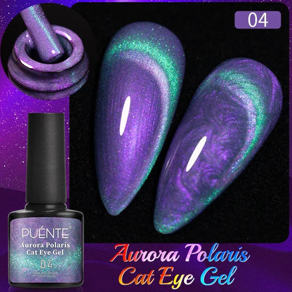 Puente Cat Eye Gel Fényes Kék