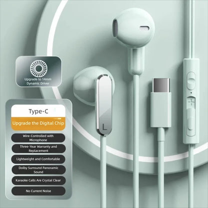 USB-C Fejhallgató Hifi Bass