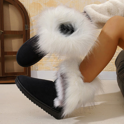 Bequeme Stiefel mit Flockobermaterial