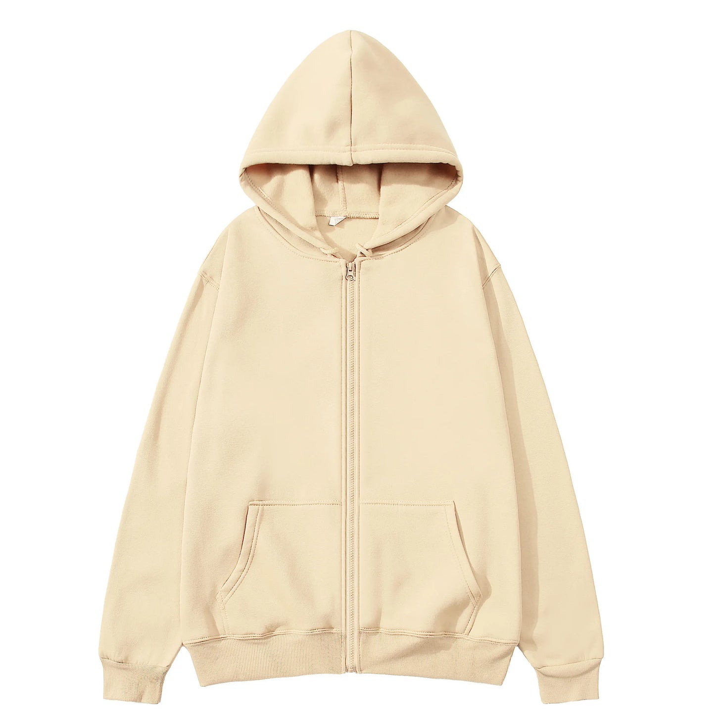 Férfi Meleg Fleece Zip Hoodie
