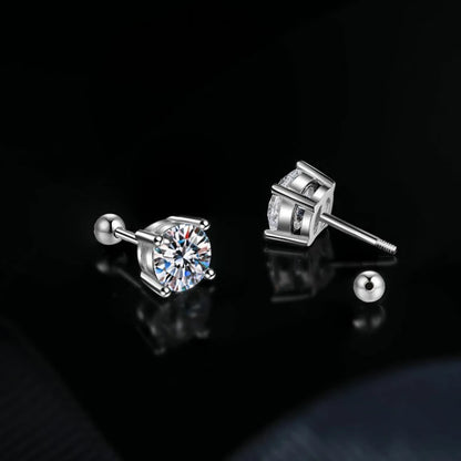 Moissanite 4Prong Fülbevaló