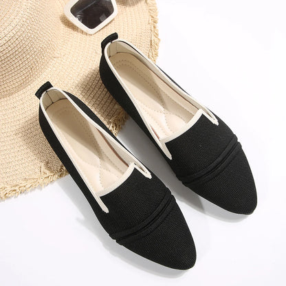 RZSMTYA Women's Slipon Flat Shoes