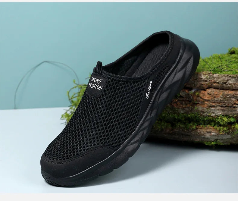 Férfi Nyári Papucs - Lélegző Hálós Slip-On Félcipő