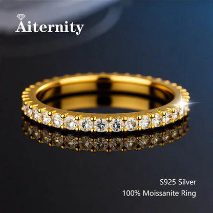 Moissanite Gyűrű 925 Nőknek