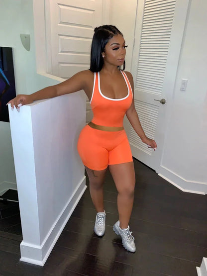 Női Sportos Tank Top Szett