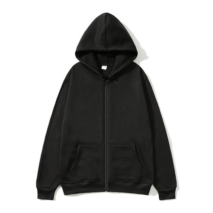 Férfi Meleg Fleece Zip Hoodie
