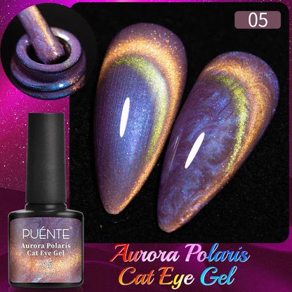 Puente Cat Eye Gel Fényes Kék
