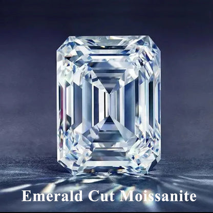 Moissanit Smaragdvágás 0.2-10ct