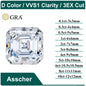 Moissanite 1.0ct Asscher GRA