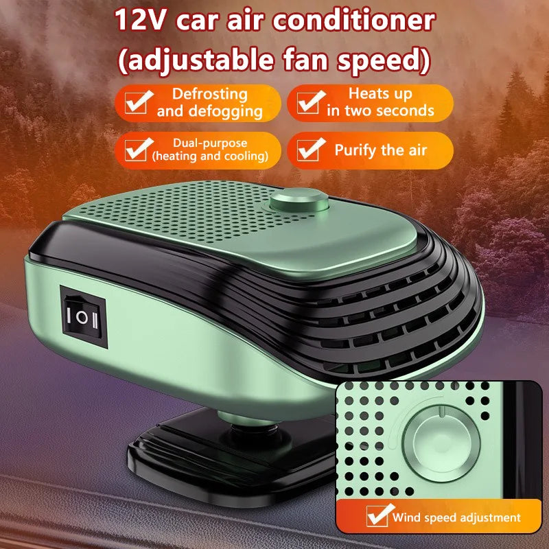 Xiaomi 360° Forgatható Autó Fűtőventilátor 12V/24V - Gyors Melegítés, Állítható Sebesség