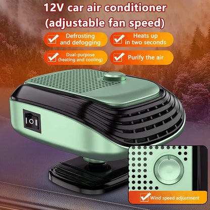 Xiaomi 360° Forgatható Autó Fűtőventilátor 12V/24V - Gyors Melegítés, Állítható Sebesség