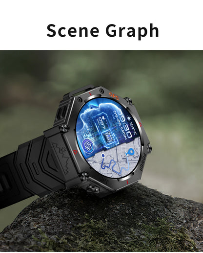 Military T-Rex3 Ultra Okos Óra - GPS Nyomkövetés, Kompassz, 100 Sportmódok, Vízálló IP69K, AI Hang Asszisztens
