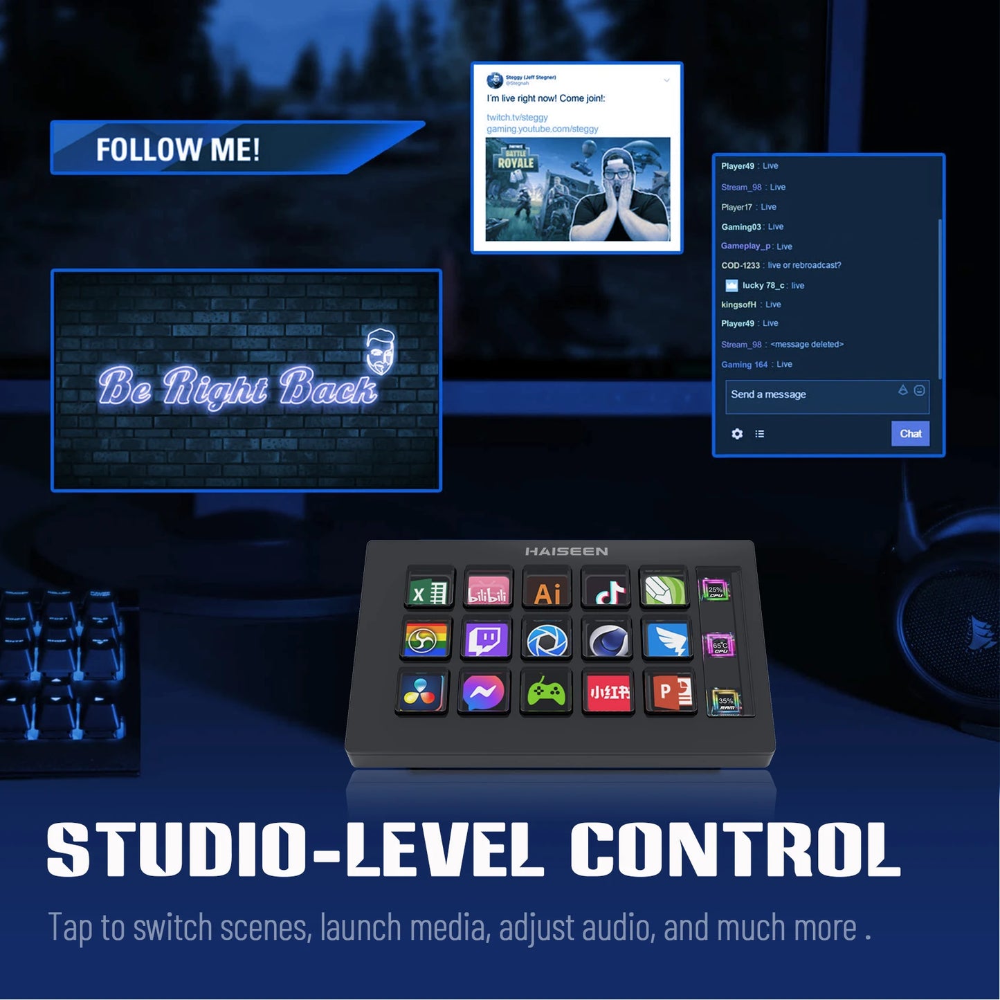 Stream Deck 15 Gombok JIMITU