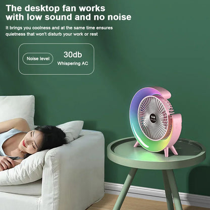 KIQUNEC USB Ventilátor 7 Szín