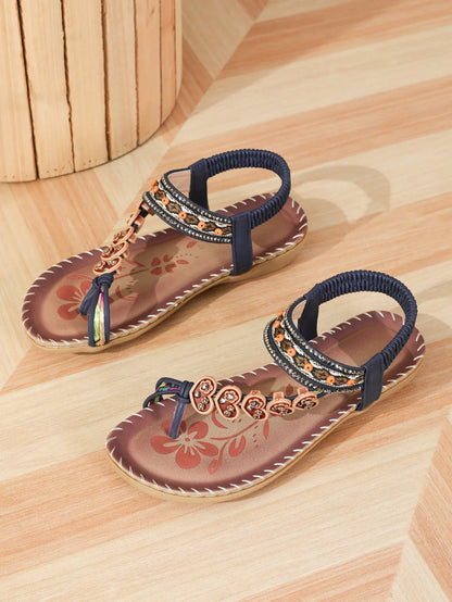 Női Bohém Szandál 2025 - Puha Talpú Flip-Flop Nyári Papucs