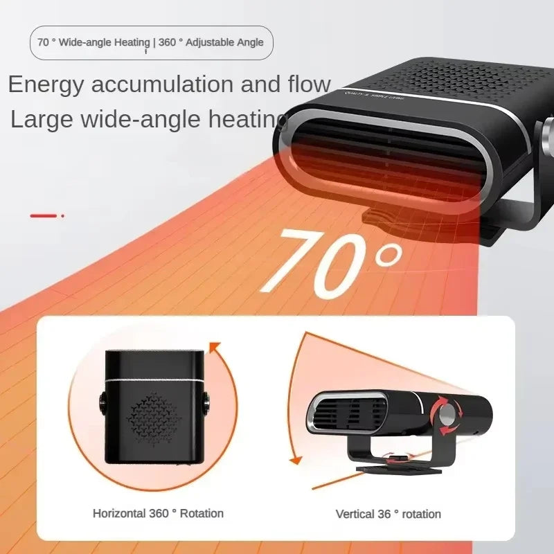 Xiaomi 24V Hordozható Autófűtő - Automatikus Páramentesítés, Gyors Melegítés, 12V/24V