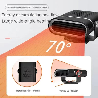 Xiaomi 24V Hordozható Autófűtő - Automatikus Páramentesítés, Gyors Melegítés, 12V/24V
