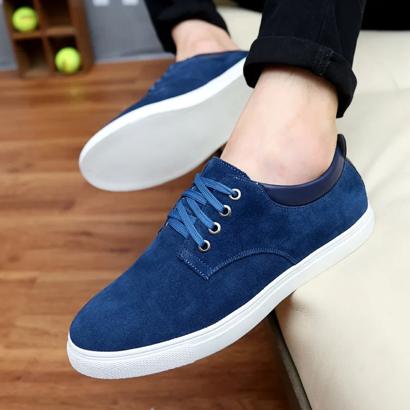 Férfi Divatos Sneaker - Velúr Bőr Casual Cipő Nagy Méretben