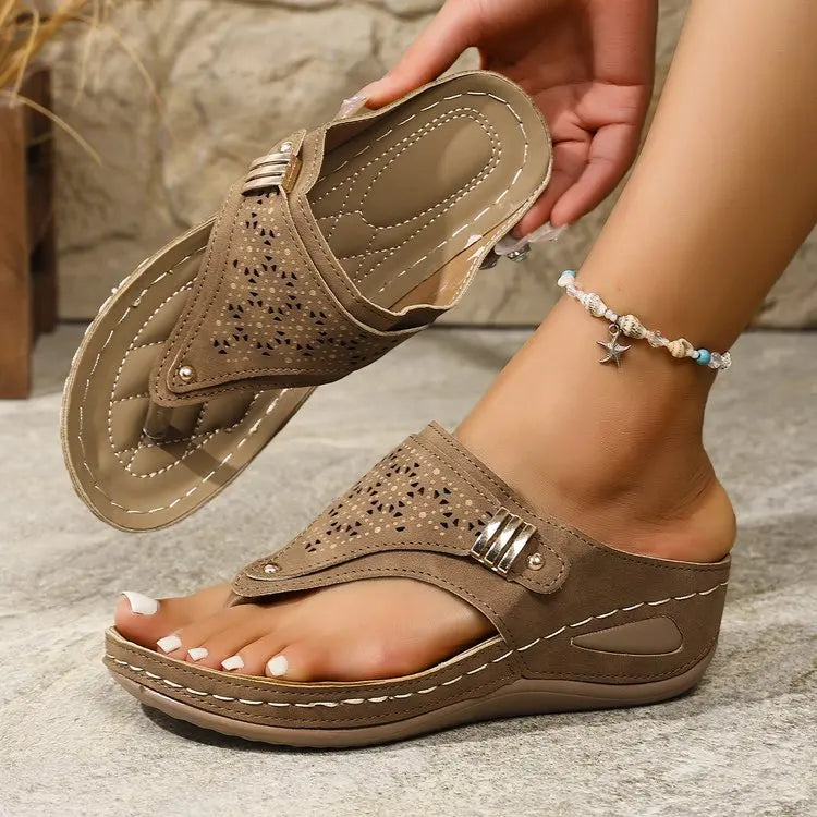 Cipő Pu Kényelmes Wedge Sarok