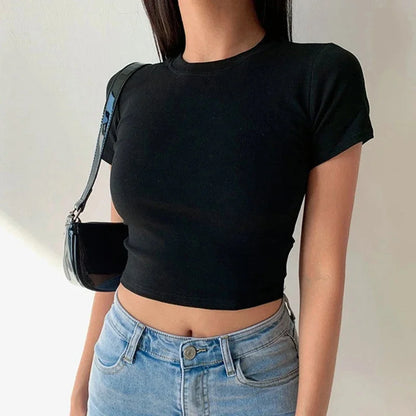 Női Crop Top Soft JEYONGZOOCN