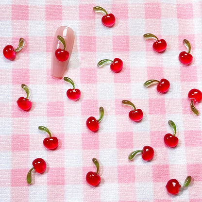 Köröm Dísz Cherry 3D Resin