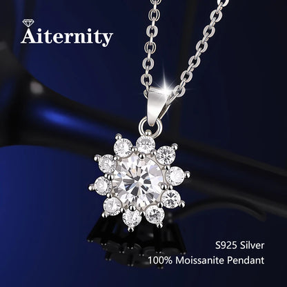 Moissanite Napraforgó Medál 925