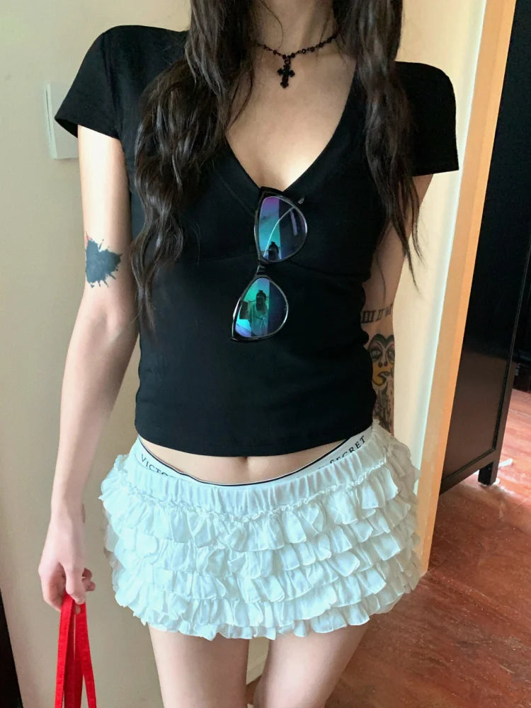 Vnyakú Crop Top Női JEYONG