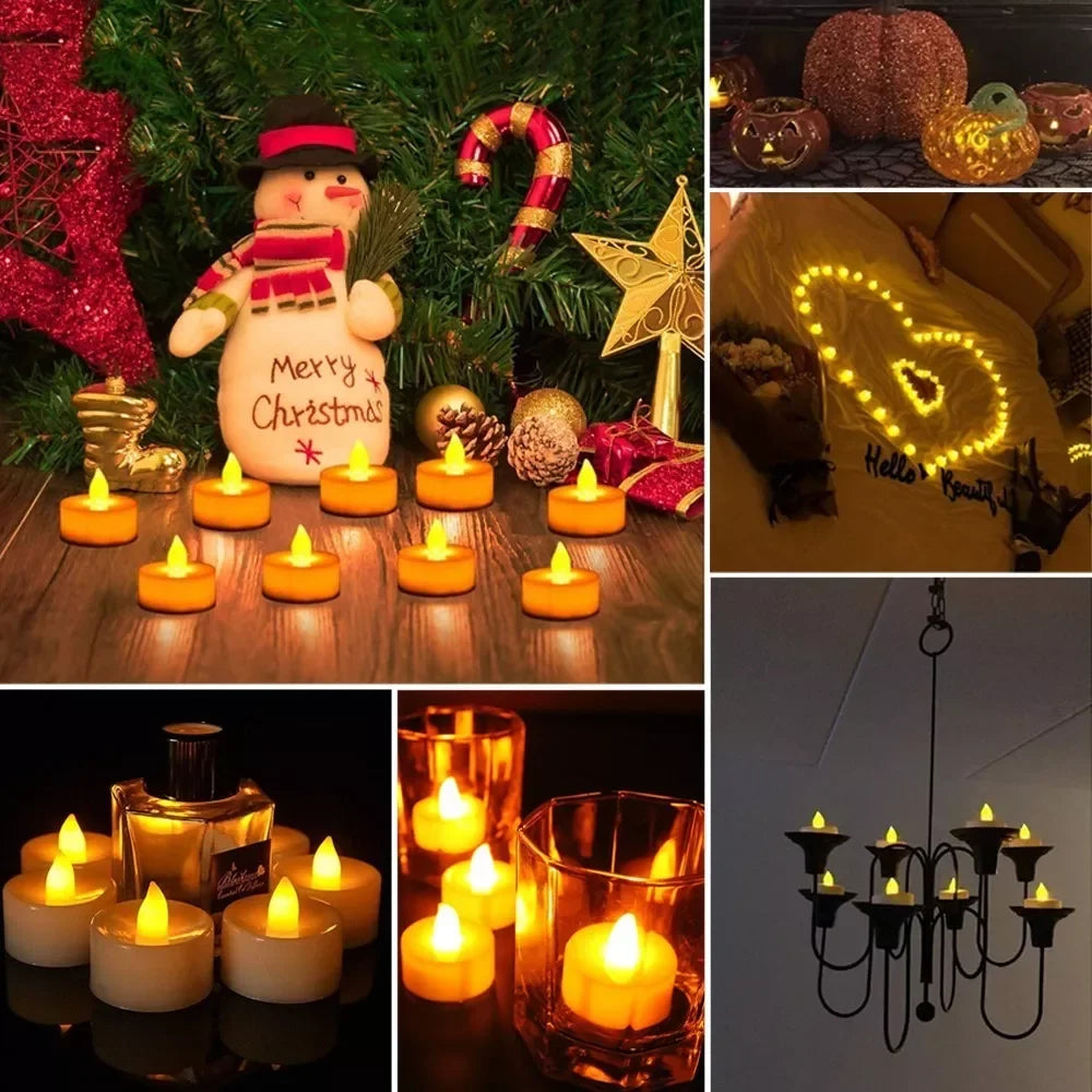 LED Gyertyák Égésmentes 24 Db
